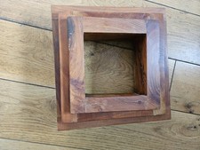 Set Of 3 Interlocking Sheesham Shelves. Good Condition. Collection Only.