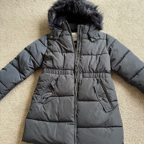 Girls winter navy padded coat - girls,