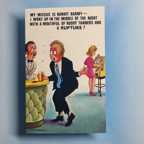 Comic postcard c1980 - postcard,
