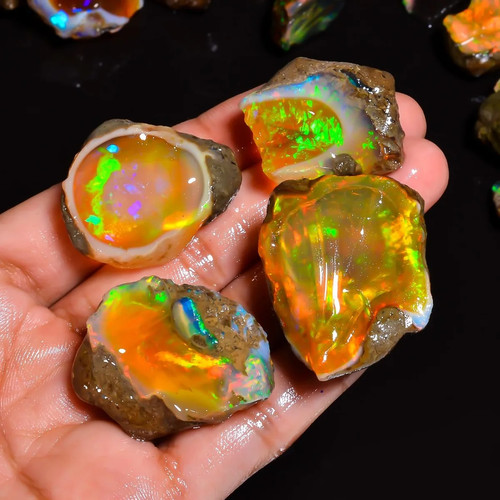 Ethiopian opal rough 70ct - ethiopian,