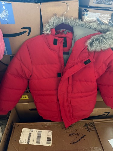 Boys jacket puffer red - jacket,, puffer,
