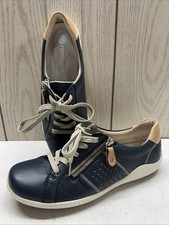 Remonte Dorndorf Sneakers Soft Foam EUC Size 39 Lace Up Side Zipper