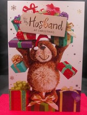HUSBAND CHRISTMAS CARD 9" X 6"