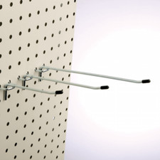 Single & Euro Pegboard Hooks Board Slat Wall Retail Display Shop 100mm & 150mm
