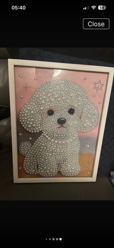 Diamond art white - 5d,