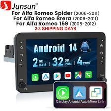 2DIN Android 14 Car Radio GPS Sat Nav for Alfa Romeo 159 Sportwagon Brera Spider