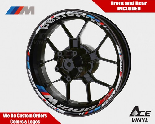 Bmw m1000r white wheel decals - m1000r,