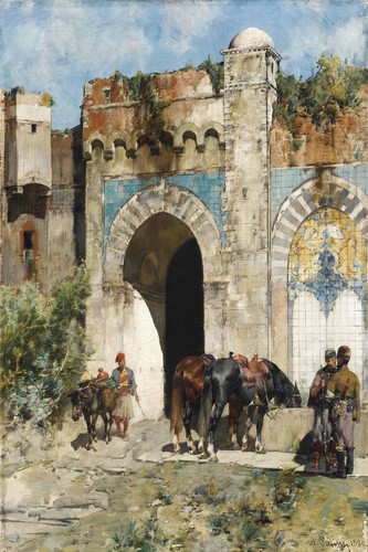 Historic moroccan gateway - moroccan,