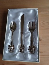 SILVER PLATED CUTLERY SET BOYS