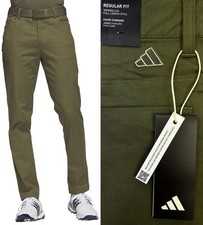 Adidas Golf Go-To 5 Pocket Tapered Golf Trousers - Olive Strata - RRP£70