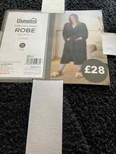 Ladies Black Boucle Robe/