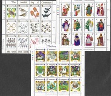 Christmas Seasonal 36 mnh stamps Guernsey collection- 3 min sheets