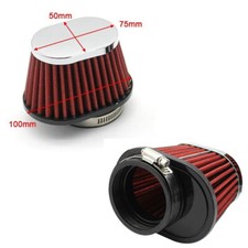 2x 55mm High Flow Performance Motorcycle Race Pod Oval Air Filter Accessories