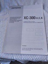 Aiwa XC300 CD Player Operating Instructions Manual - Original Manual