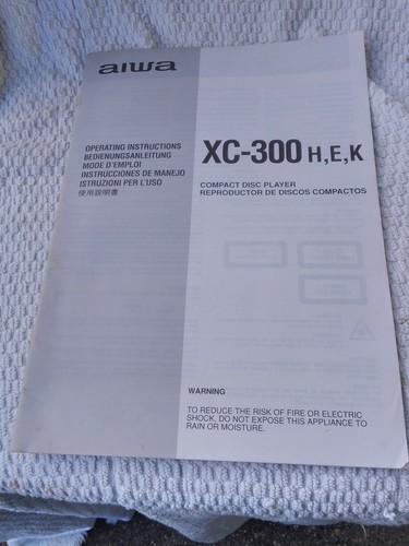 Aiwa xc300 player - player, operating