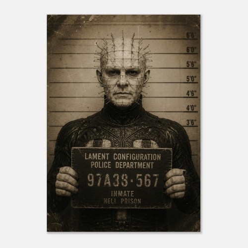 Creepy horror pinhead - creepy, mugshot