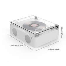 ⇧Retro CD Player Multi Functional Music Player Rechargeable Home Speakers Wi TU