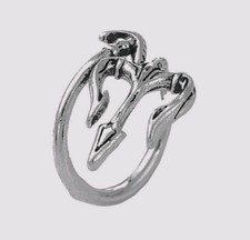 Adjustable Three Fork Trident Ring Biker Punk Fashion Jewellery