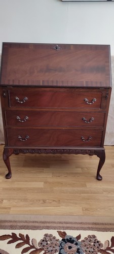 Vintage mahogany bureau desk - ,
