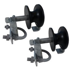 (2) Chain Link Rolling Gate