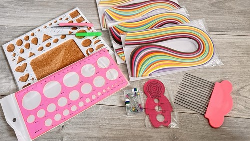 Paper quilling kit with - quilling,