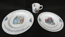 Wedgewood Beatrix Potter Peter Rabbit Trio Plates & Cup Set (Dis)
