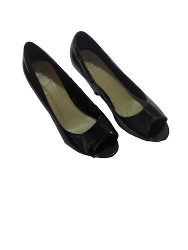 Black patent open - black, toe