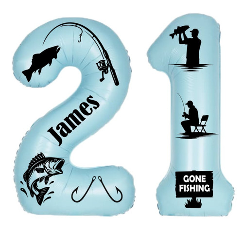 Fishing balloon vinyl decal - fishing, balloon,
