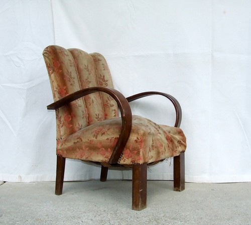 Art deco armchair club - deco, armchair,