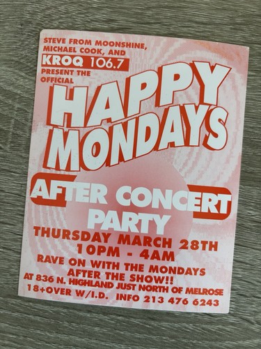 Original happy mondays rave - happy, la