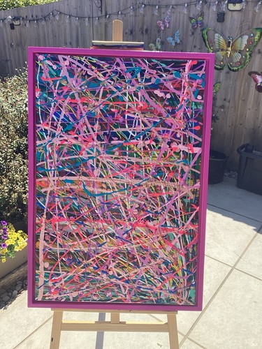 Acrylic canvas large - on,