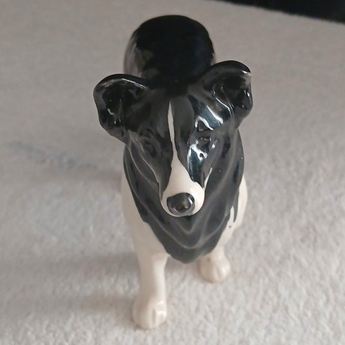 Unmarked black white ceramic - unmarked,