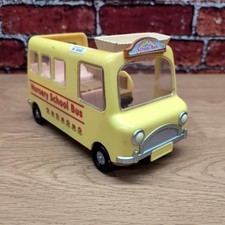 Sylvanian Families Nursery School Bus Toy Vehicle SV 0001 Used