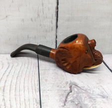 Vintage Smokers Pipe Elephant Tobacco Pipe 5" Weight 46 Grams