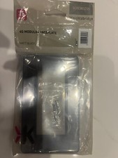 SF4GMB Screwless 4G Modular Faceplate - Matt Black