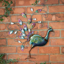 Metal Diamanté Peacock Hand