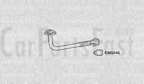 Efrr8031 exhaust front pipe - front,