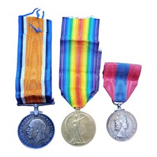 WW1 Pair Of Medals + ISM