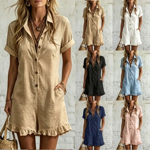 Women summer jumpsuit - jumpsuit, shirt
