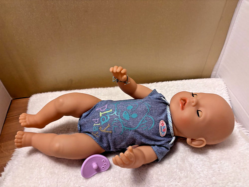 Baby born boy doll - born, (preloved)