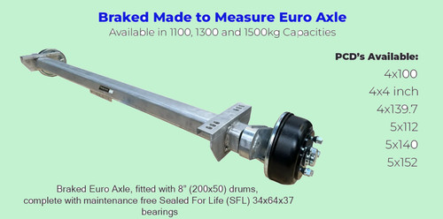 Braked alloy trailer - alloy, up