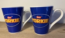 2x Yorkie Mugs Not For Girls Tea Coffe Hot Chocolate Cups Nestle Bar 