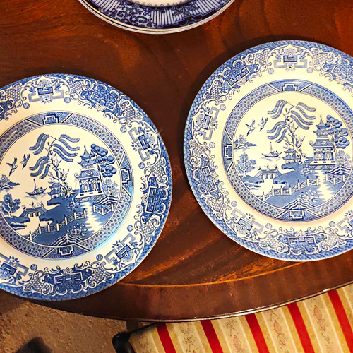 Staffordshire blue white - blue,
