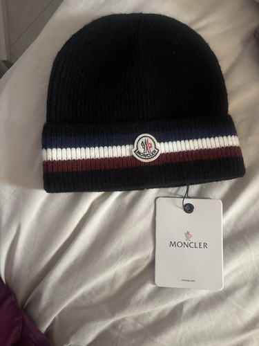 Moncler beanie one - size, black