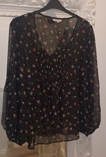 Peacocks patterned blouse top - peacocks,
