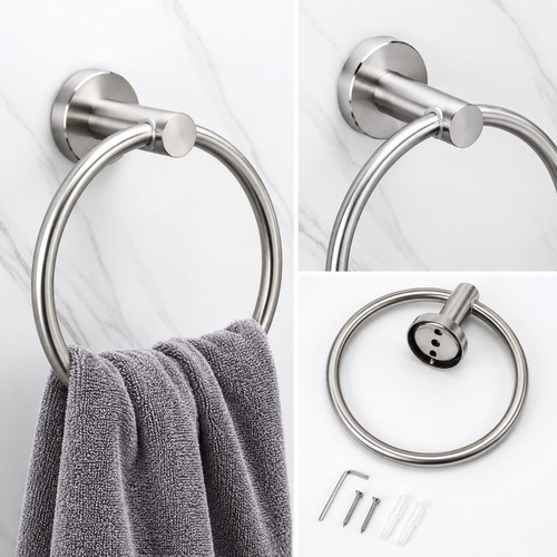 Hand towel ring round - hand, holder