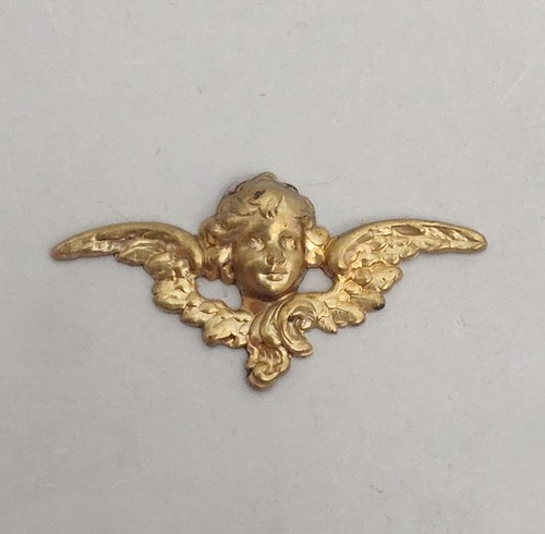 Antique gilt metal cherub