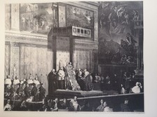 Print from 1926: Jean Pierre Sudre, La Chapelle Sixtine (1833). Courboin (Exc.):