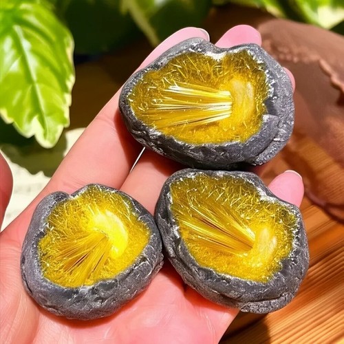 Hand carved goethite meteorite - carved,