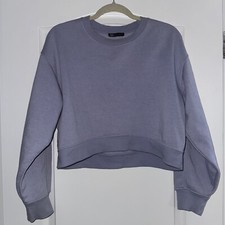 Purple Crew Neck Jumper Zara